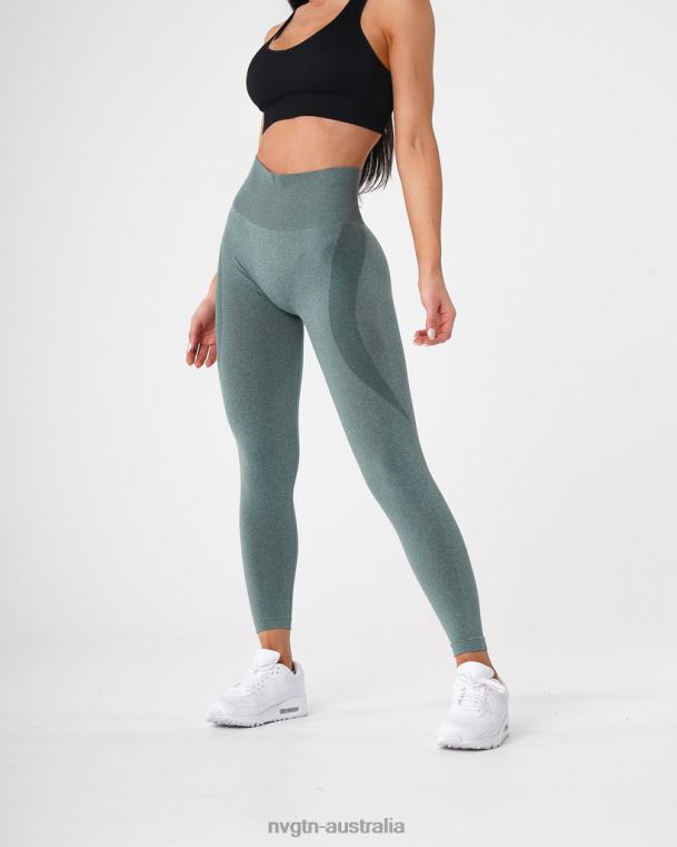Women Contour Seamless Leggings 04060524 Forest Green Fitness NVGTN