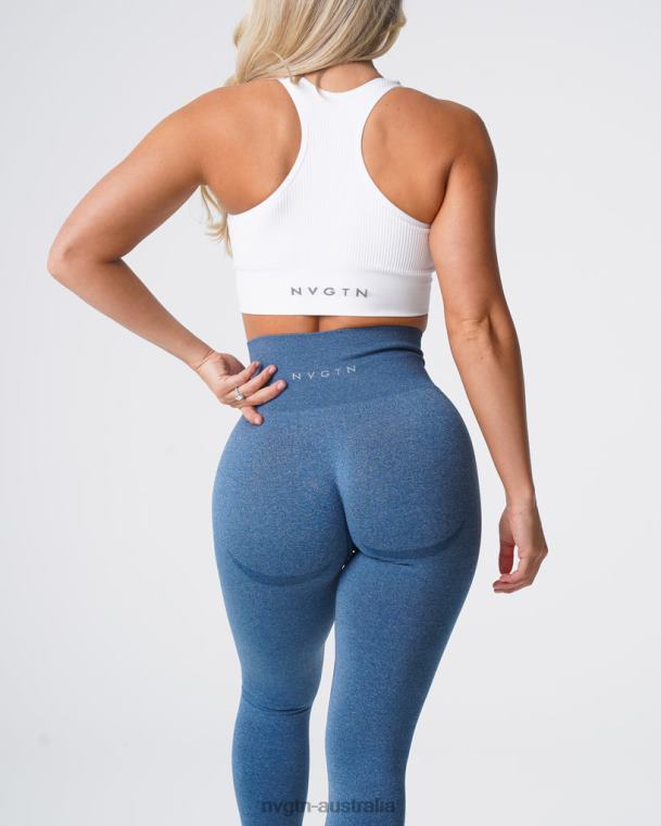 Women Contour Seamless Leggings 04060527 Slate Blue Fitness NVGTN