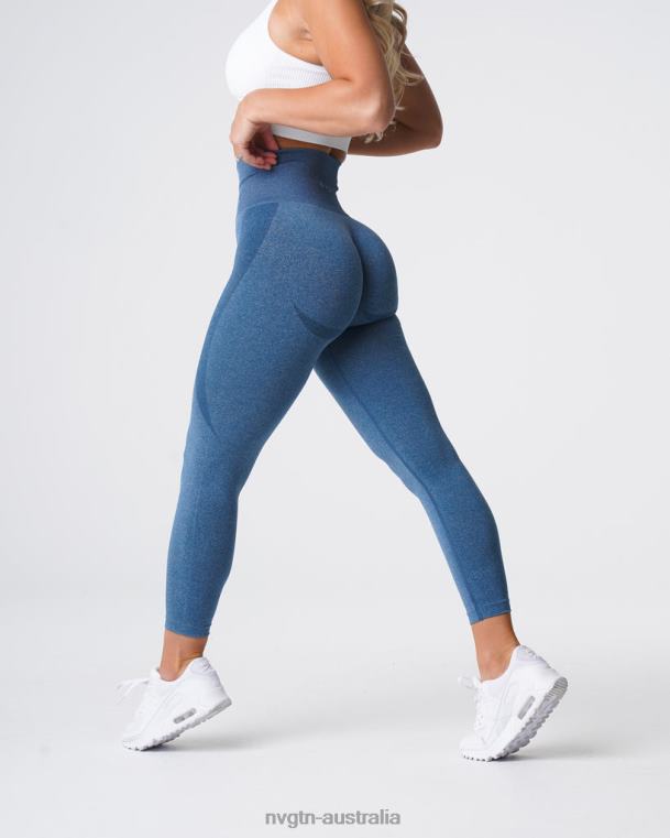 Women Contour Seamless Leggings 04060527 Slate Blue Fitness NVGTN