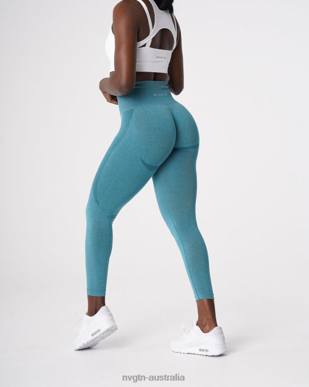 Women Contour Seamless Leggings 04060534 Teal Fitness NVGTN