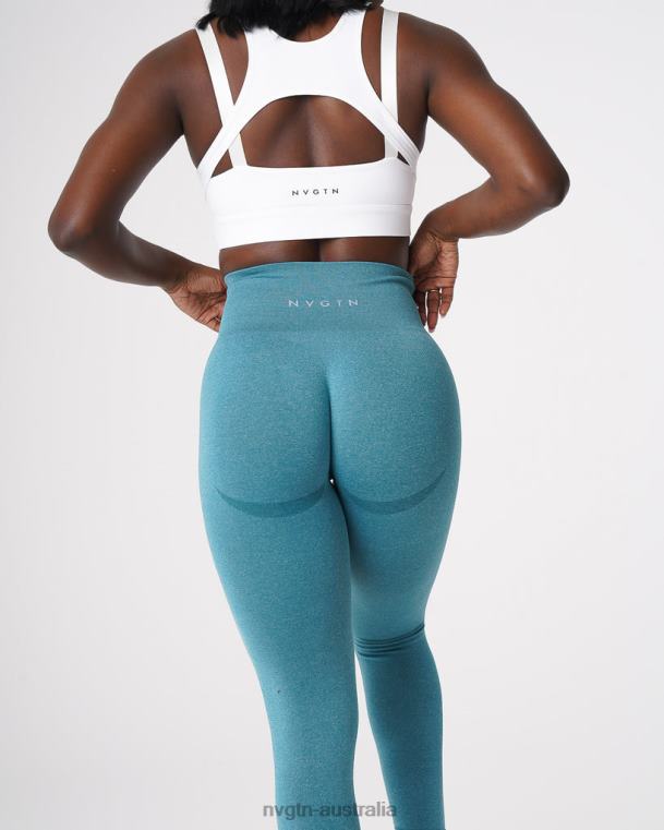 Women Contour Seamless Leggings 04060534 Teal Fitness NVGTN
