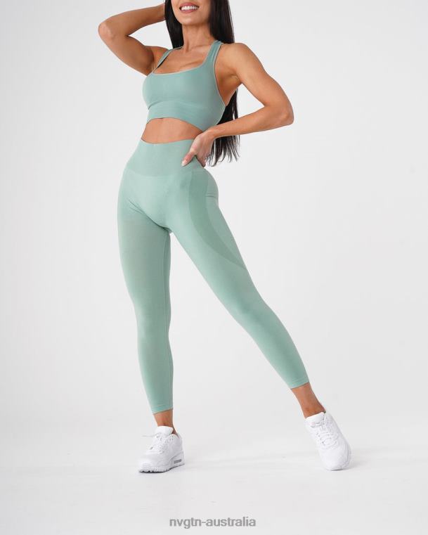 Women Contour Seamless Leggings 04060536 Sage Green Fitness NVGTN