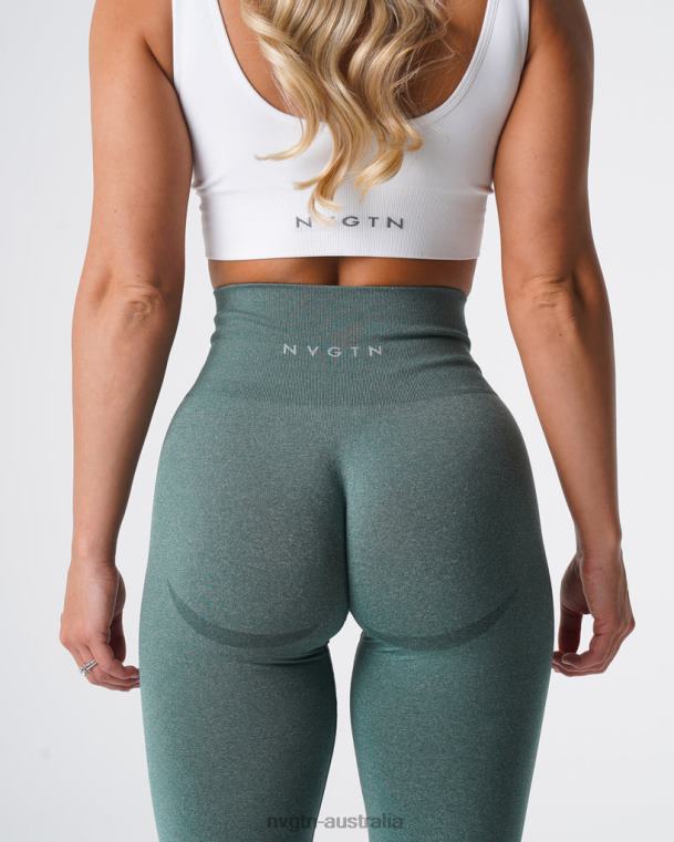 Women Curve Seamless Leggings 04060613 Forest Green Fitness NVGTN
