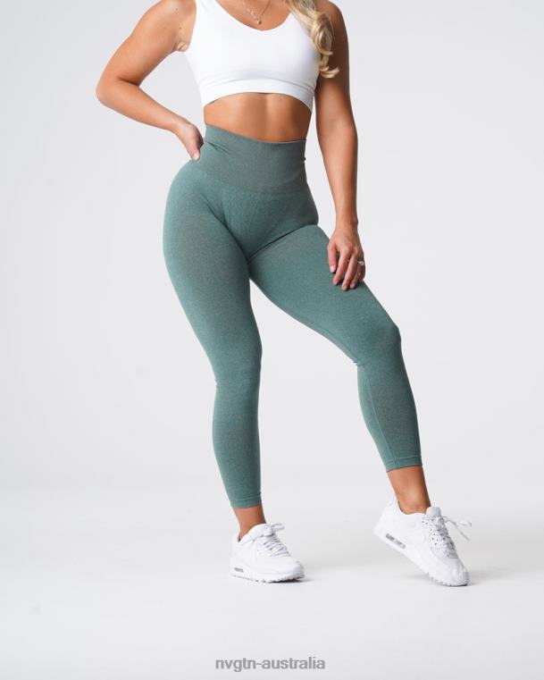 Women Curve Seamless Leggings 04060613 Forest Green Fitness NVGTN