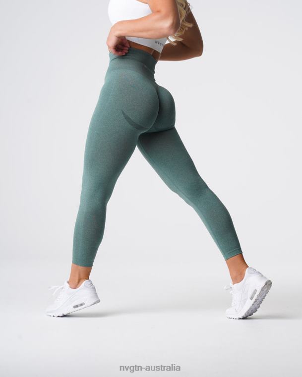 Women Curve Seamless Leggings 04060613 Forest Green Fitness NVGTN
