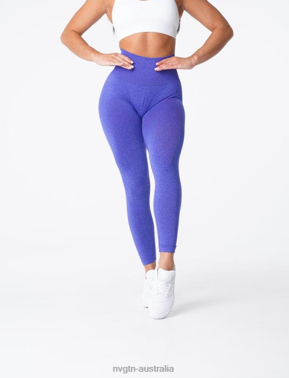 Women Curve Seamless Leggings 04060633 Electric Blue Fitness NVGTN