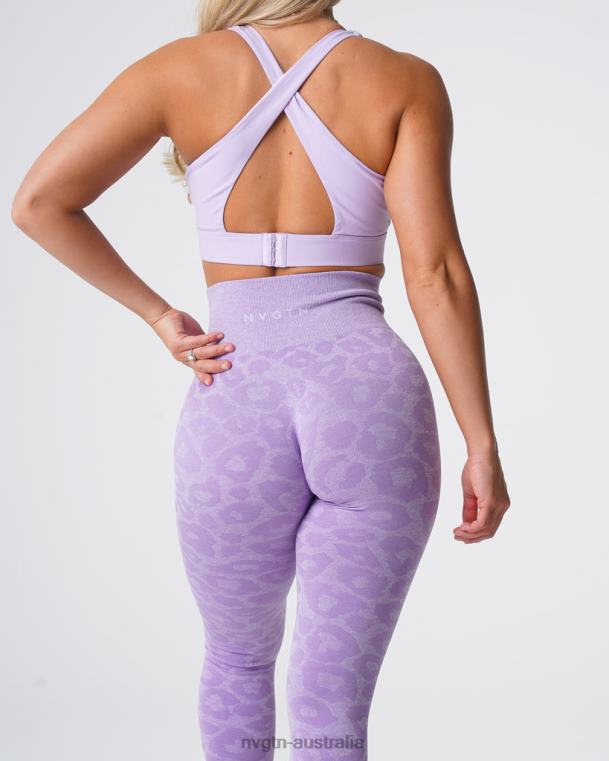 Women Leopard Seamless Leggings 04060688 Lilac Fitness NVGTN