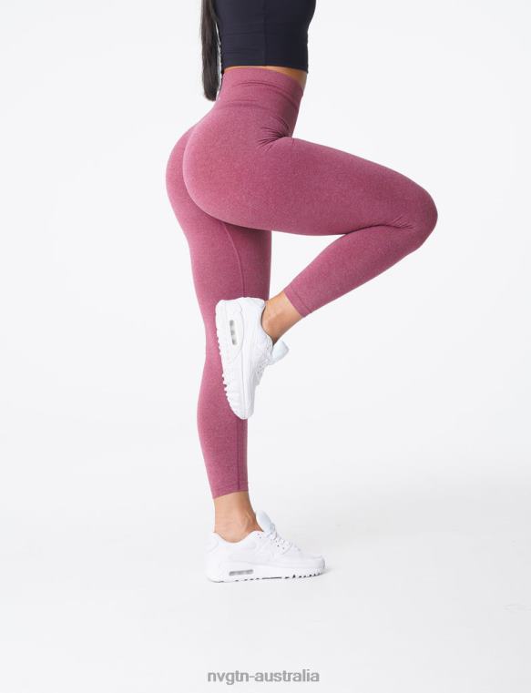 Women NV Seamless Leggings 04060580 Maroon Fitness NVGTN
