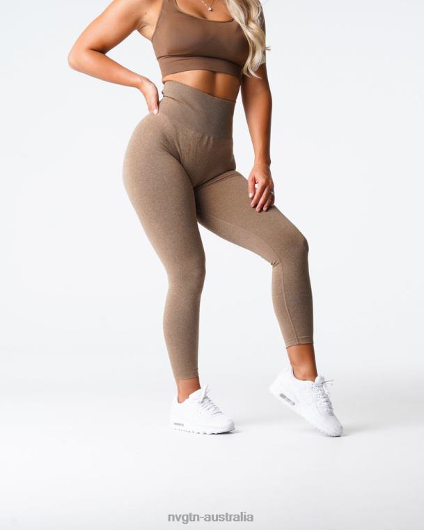 Women NV Seamless Leggings 04060582 Mocha Fitness NVGTN