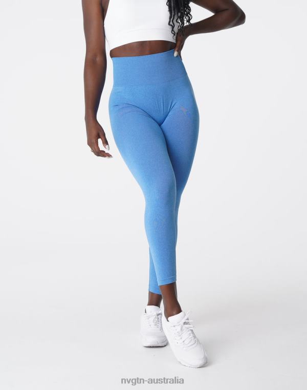 Women NV Seamless Leggings 04060584 Ocean Blue Fitness NVGTN