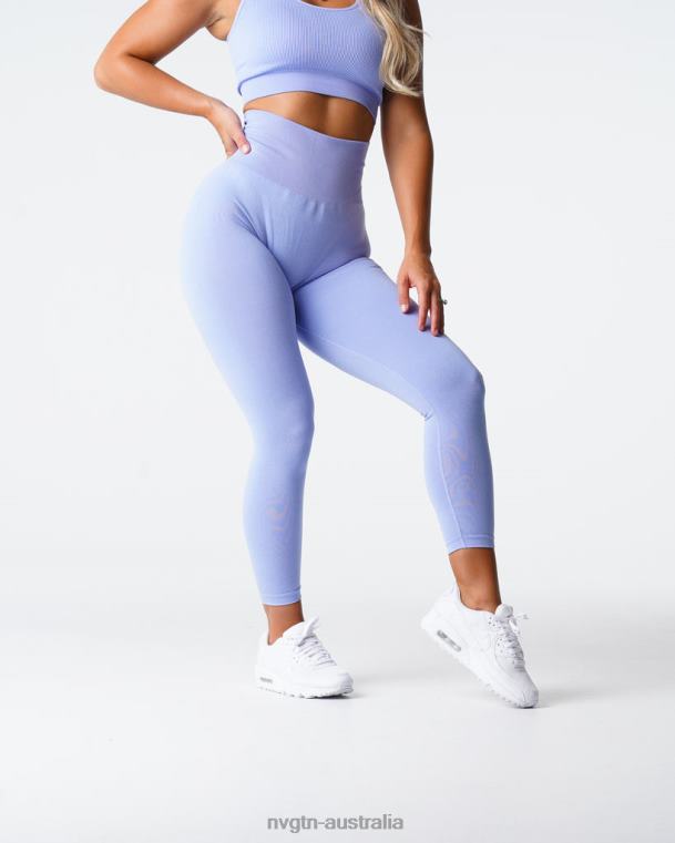Women NV Seamless Leggings 04060586 Periwinkle Fitness NVGTN