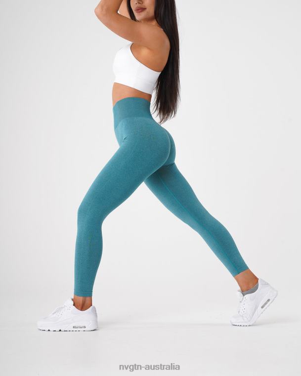Women NV Seamless Leggings 04060596 Teal Fitness NVGTN