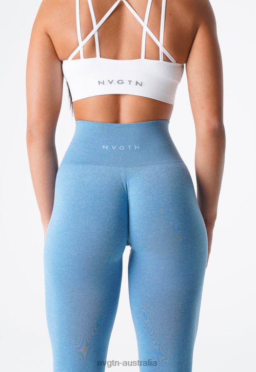 Women NV Seamless Leggings 04060606 Sky Blue Fitness NVGTN
