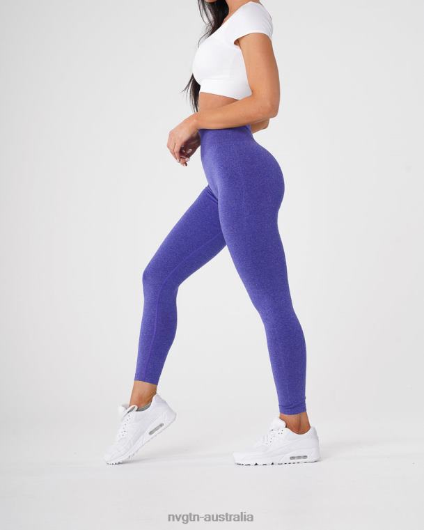 Women NV Seamless Leggings 04060609 Electric Blue Fitness NVGTN