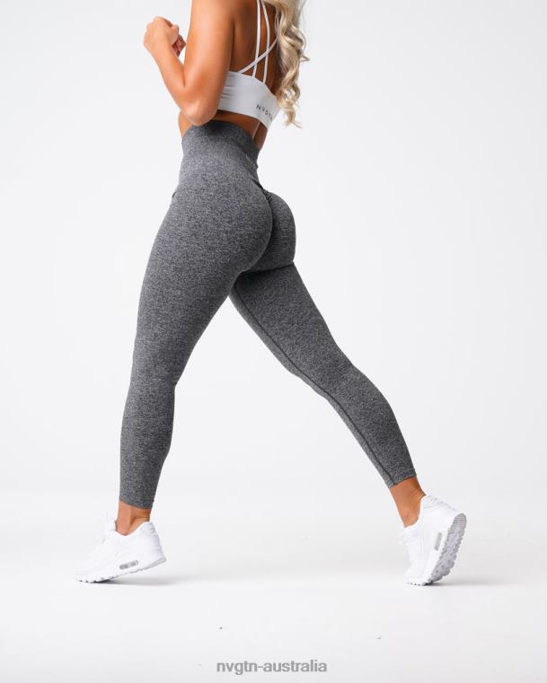 Women Scrunch Seamless Leggings 04060559 Black Speckled Fitness NVGTN