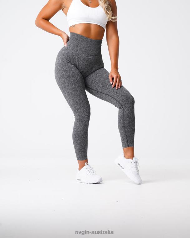 Women Scrunch Seamless Leggings 04060559 Black Speckled Fitness NVGTN