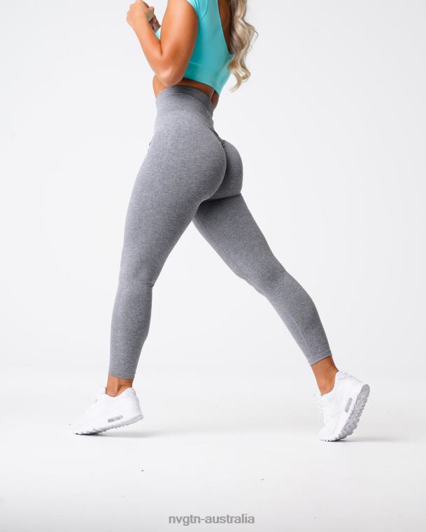 Women Scrunch Seamless Leggings 04060560 Grey Fitness NVGTN