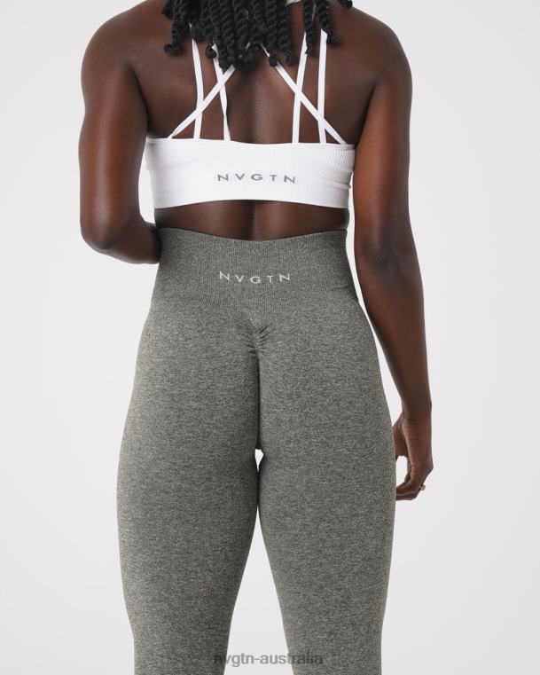 Women Scrunch Seamless Leggings 04060561 Khaki Green Fitness NVGTN