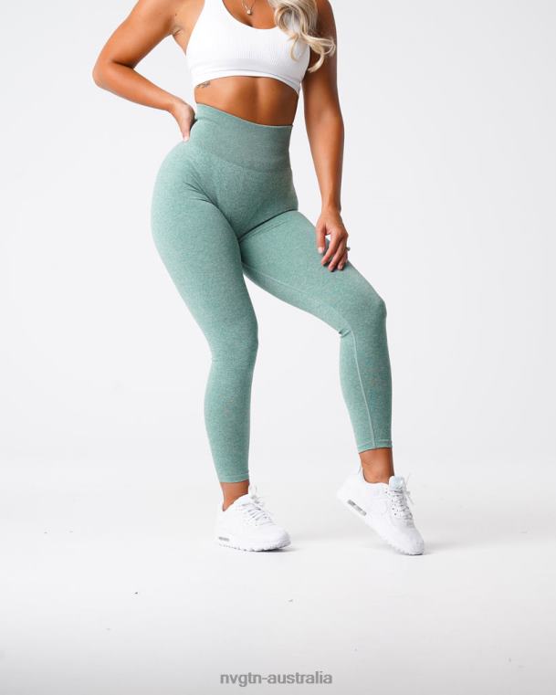 Women Scrunch Seamless Leggings 04060647 Sage Green Fitness NVGTN