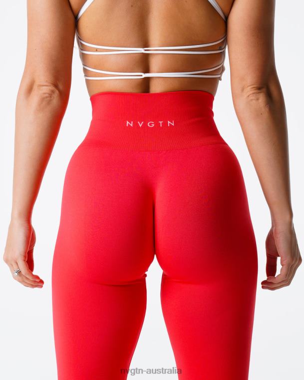 Women Solid Seamless Leggings 04060552 Scarlet Fitness NVGTN