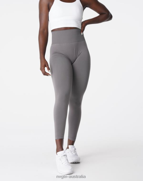 Women Solid Seamless Leggings 04060572 Charcoal Fitness NVGTN