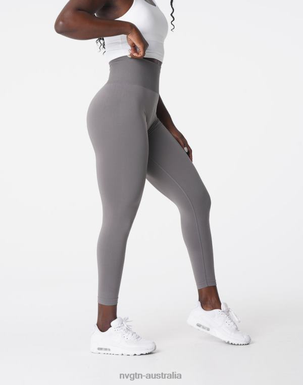 Women Solid Seamless Leggings 04060572 Charcoal Fitness NVGTN