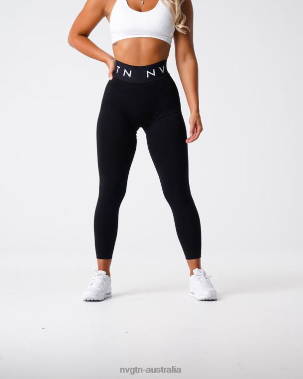 Women Sport Seamless Leggings 04060496 Black Fitness NVGTN