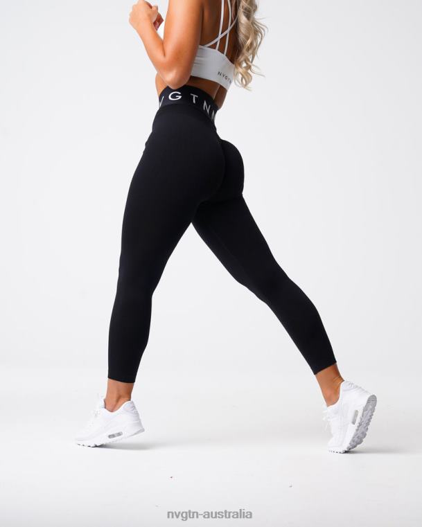 Women Sport Seamless Leggings 04060496 Black Fitness NVGTN