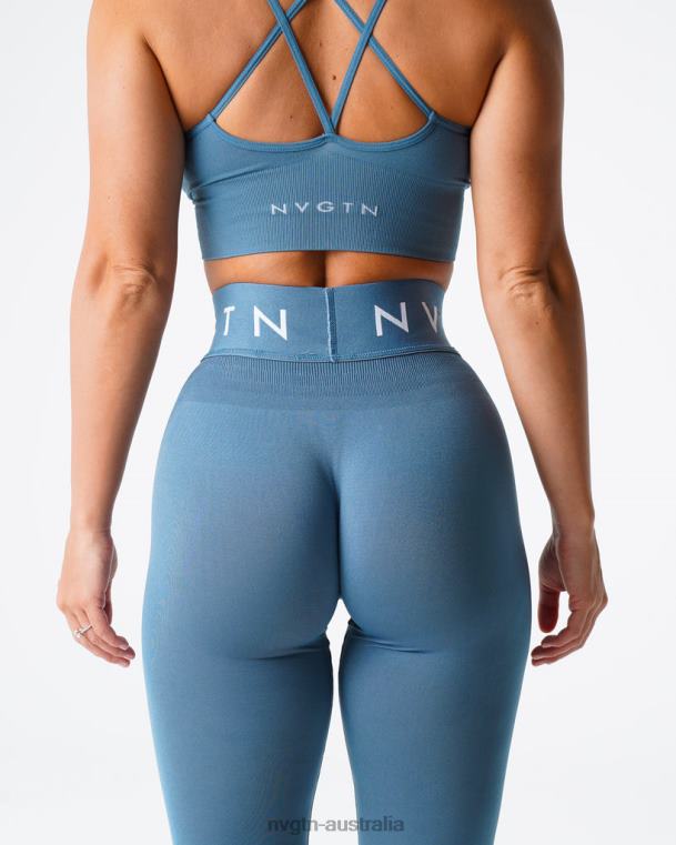 Women Sport Seamless Leggings 04060498 Stone Blue Fitness NVGTN