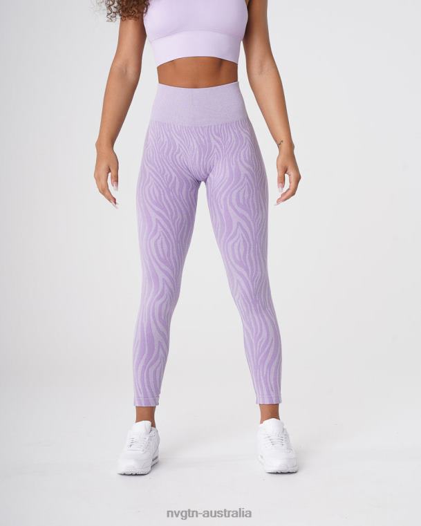 Women Zebra Seamless Leggings 04060690 Lilac Fitness NVGTN
