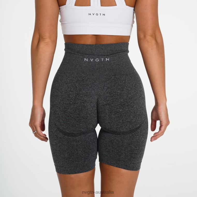 Women Biker Shorts 04060477 Black Speckled Fitness NVGTN