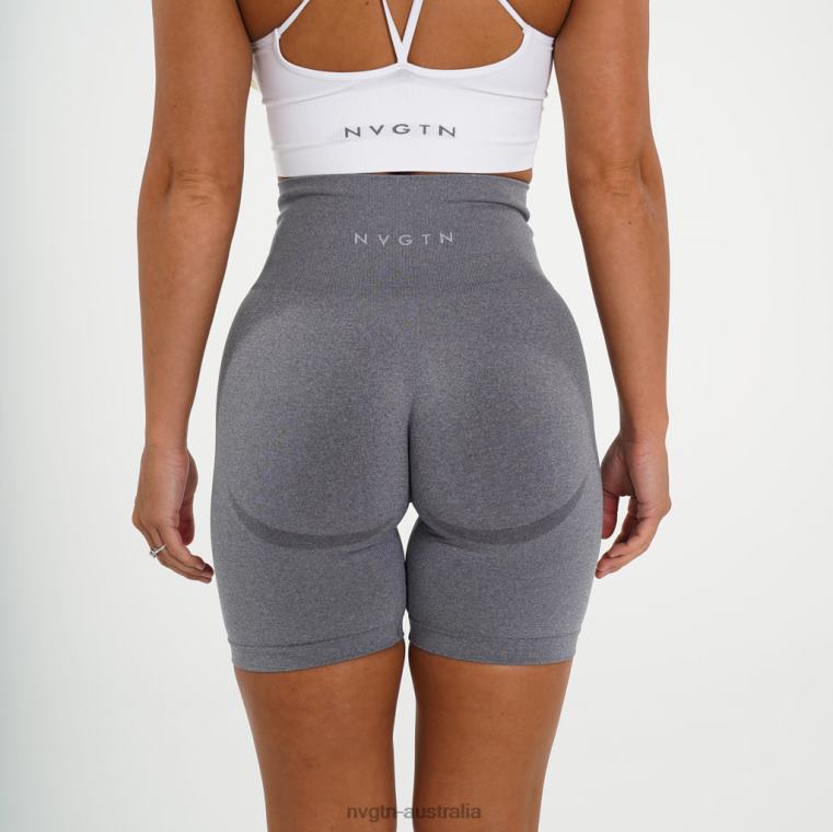 Women Biker Shorts 04060478 Grey Fitness NVGTN