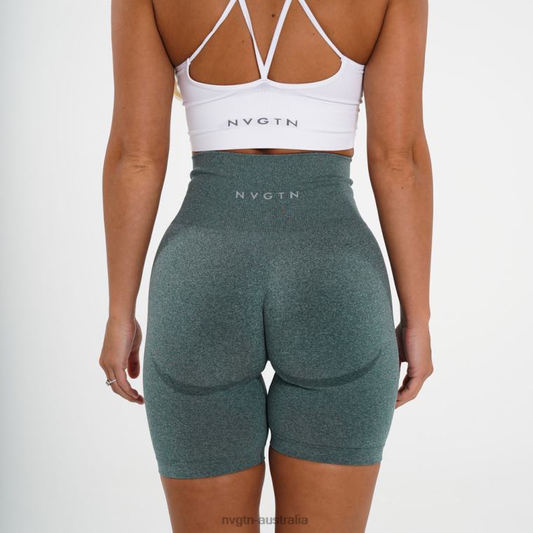 Women Biker Shorts 04060483 Forest Green Fitness NVGTN