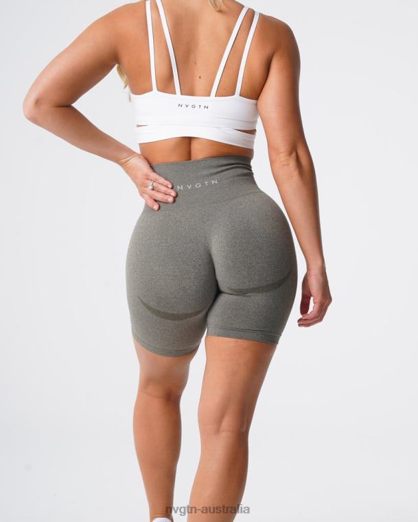 Women Biker Shorts 04060484 Khaki Green Fitness NVGTN