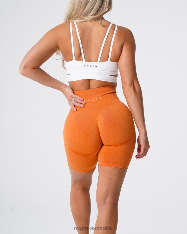 Women Biker Shorts 04060485 Burnt Orange Fitness NVGTN