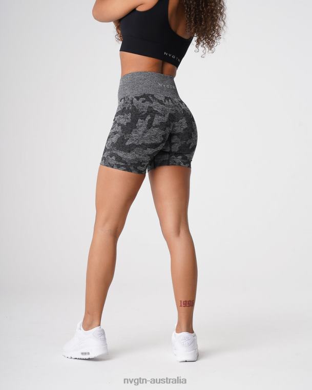 Women Camo Seamless Shorts 04060437 Black Fitness NVGTN