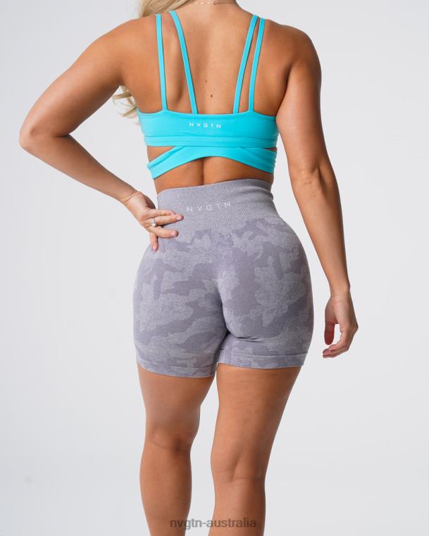 Women Camo Seamless Shorts 04060438 Grey Fitness NVGTN