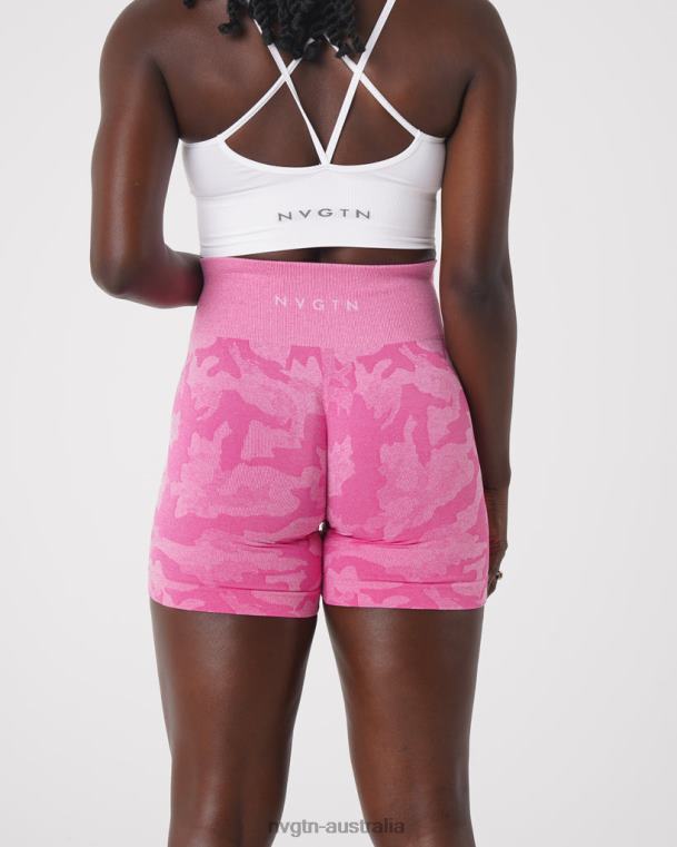 Women Camo Seamless Shorts 04060439 Bubble Gum Pink Fitness NVGTN
