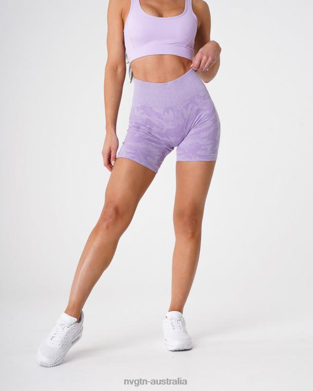 Women Camo Seamless Shorts 04060446 Lilac Fitness NVGTN
