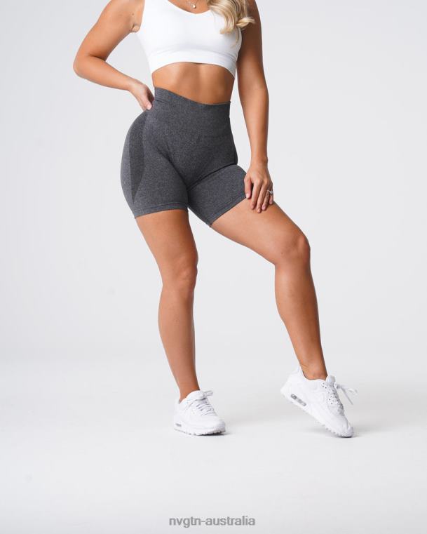 Women Contour Seamless Shorts 04060321 Black Speckled Fitness NVGTN