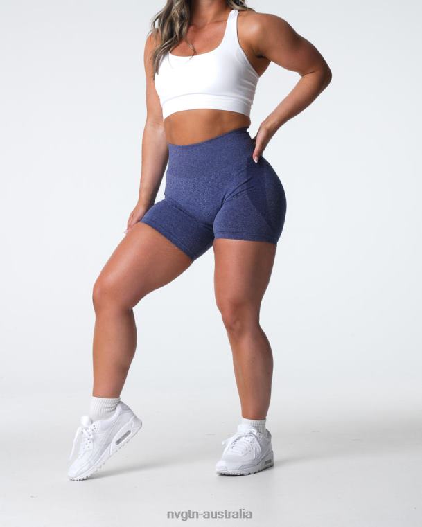 Women Contour Seamless Shorts 04060329 Indigo Fitness NVGTN