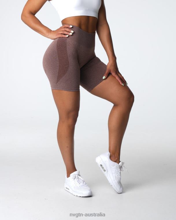 Women Contour Seamless Shorts 04060338 Cocoa Fitness NVGTN