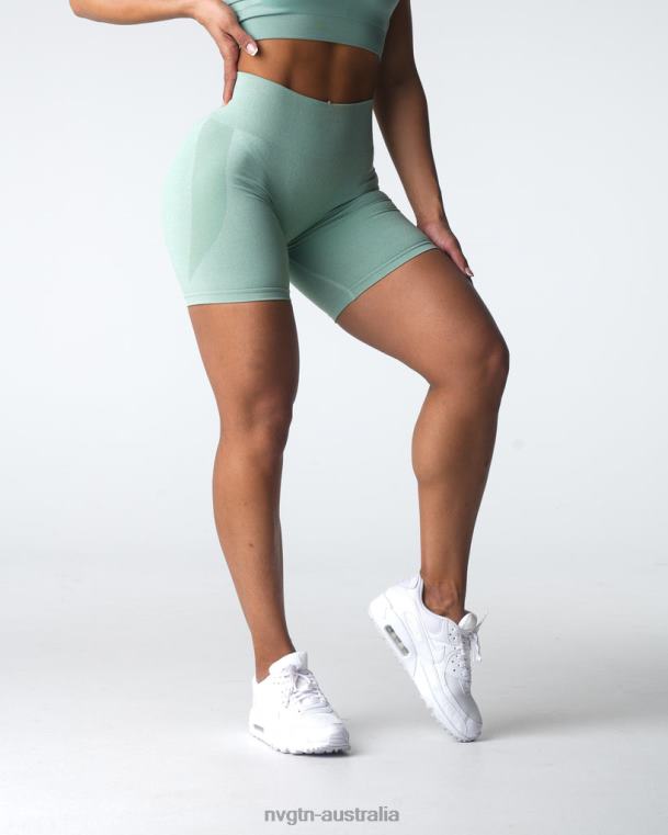 Women Contour Seamless Shorts 04060339 Sage Green Fitness NVGTN