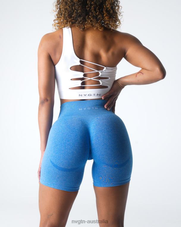 Women Contour Seamless Shorts 04060340 Ocean Blue Fitness NVGTN