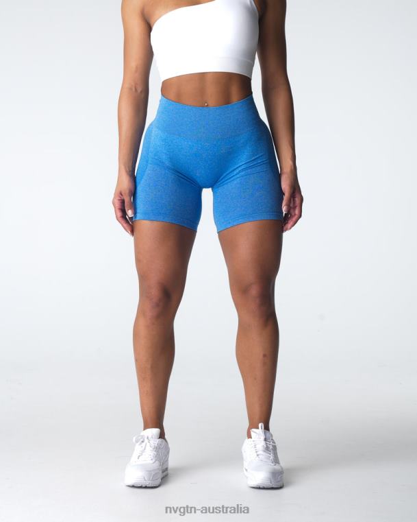 Women Contour Seamless Shorts 04060340 Ocean Blue Fitness NVGTN