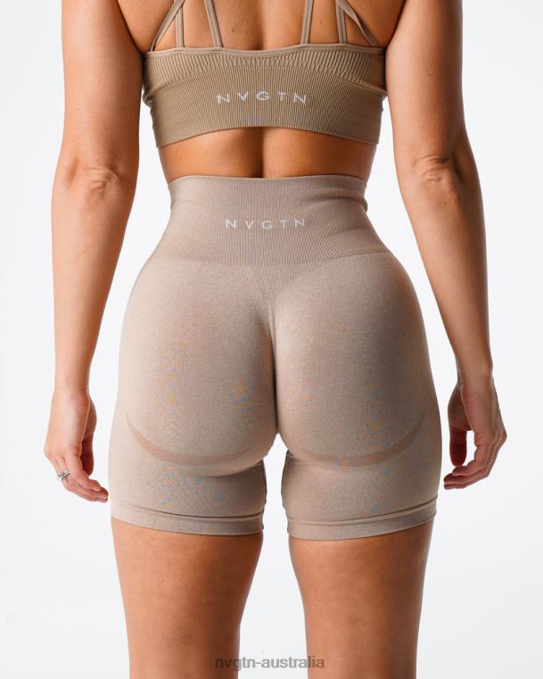 Women Contour Seamless Shorts 04060342 Beige Fitness NVGTN