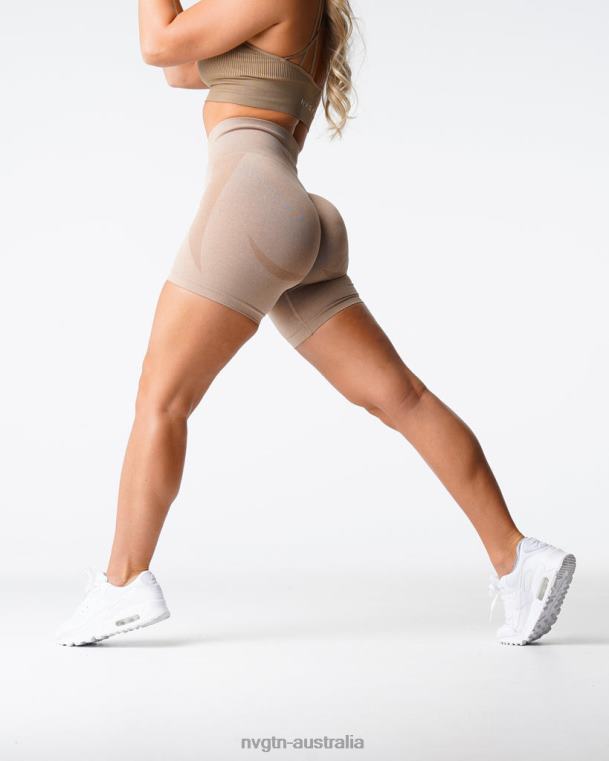 Women Contour Seamless Shorts 04060342 Beige Fitness NVGTN