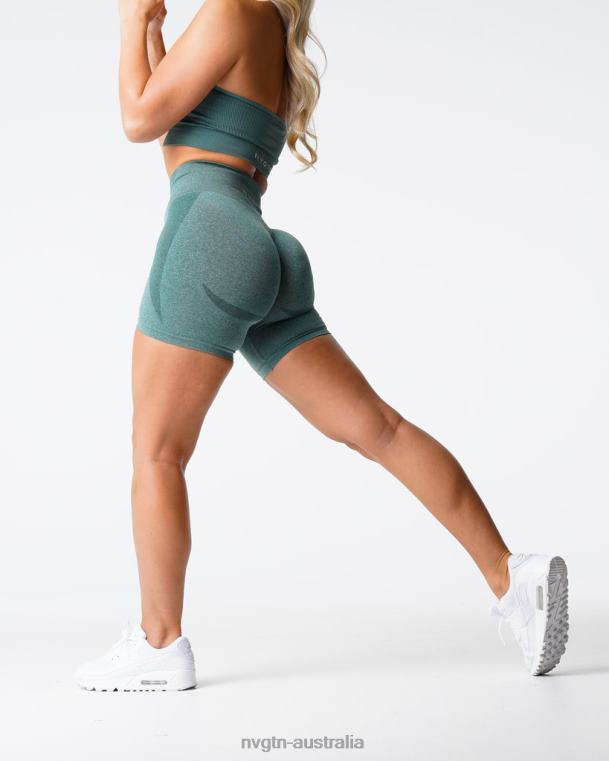 Women Contour Seamless Shorts 04060345 Forest Green Fitness NVGTN