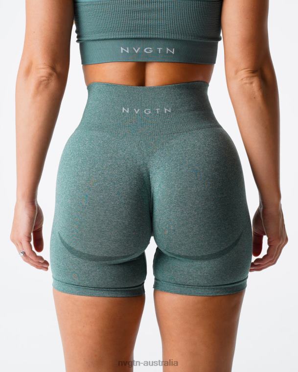 Women Contour Seamless Shorts 04060345 Forest Green Fitness NVGTN
