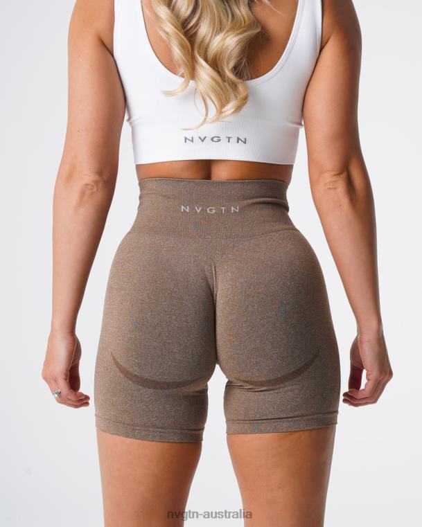 Women Contour Seamless Shorts 04060346 Mocha Fitness NVGTN